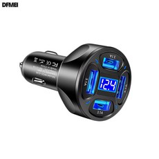 DFMEI 车载充电器pd快充多功能点烟器100w超级一拖三手机转换头大功率, 车载充电器+6A快充线, 普通车载充电器