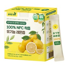 정직한하루 100% 착즙 유기농 레몬즙, 20g, 50개