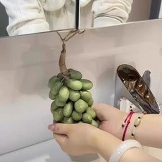 kiki 青提葡萄串造型手工皂 - 潔面擺件香氛皂 交換禮物推薦, 1個, 綠葡萄一串(20顆*送禮盒)