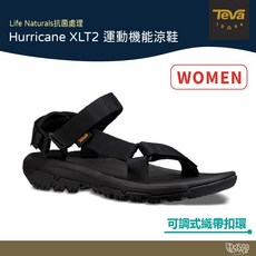 TEVA 女 Hurricane XLT2 運動機能涼鞋 黑色 TV1019235BLK, 7