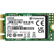 트랜센드 240GB M.2 SATA III 6GB/s SSD MTS420 3D TLC 플래시 42mm 폼팩터, 240 gb