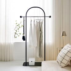 타이디 국내생산 P Q M 스텐드 철제 옷걸이 행거, PQM 블랙