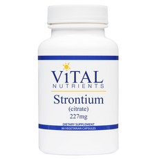 ViTAL NUTRIENTS 鍶 227 毫克素食膠囊, 90顆, 1罐