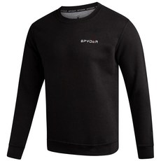 Spyder 남성용 크루넥 스웨트셔츠 - 부드러운 퍼포먼스 플리스 풀오버 스웨트셔츠 남성용 - 캐주얼 체육관 운동 남성용 스웨트셔츠 블루. L