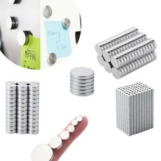 원형 냉장고 자석 공예 과학 프로젝트용 디스크, 1. 6x2mm(50pcs)