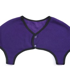 어깨 넥 목 보호 중년 수면 보호대 방한 보온 춘추동 냉방 순면 산모 조끼 워머 면, E. 플리스 안감의 보라색