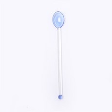 1pc 유리 식기류 숟가락 우유 차 디저트 커피 액세서리 바 도구 교반 막대 롱 핸들 스쿠프 홈 주방