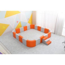 대형 키즈 펜션 실내 플레이 매트 볼 풀장 공 비치볼, 3 x 3 x 0.5m 둥근 모서리, 1개