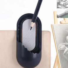 수업용 집게식 연필심 갈이 연필심깎이 심갈기 연마기 휴대 편리 드로잉, 1개, 블랙1p