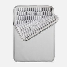 LUKE 맥북 노트북파우치 갤럭시북 13인치 15인치 16인치 LG그램 17인치, 그레이, 1개