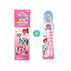 캐치티니핑 어린이 치약1개+칫솔1개 세트, 꾸래핑, 1개