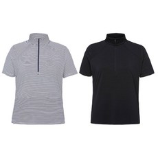 블랙야크 여성 시어서커 집업 반팔티 신축성 우수한 스트라이프 티셔츠 1BYZTMU514