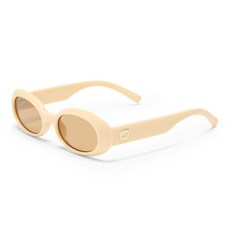Le Specs Work It! 선글라스 - 타원형 남녀공용 미니멀리스트 슬릭 스타일 블랙. 단일 사이즈