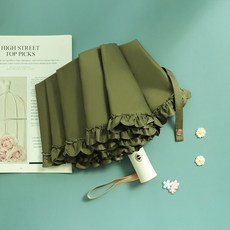 公主風花邊雨傘女生晴雨兩用高顏值彩膠防紫外線