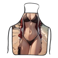 角色廚房圍裙, 1個, 1號