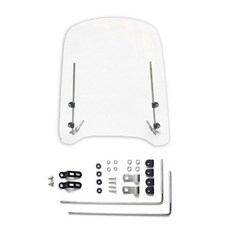 락모터스 오토바이 윈드스크린 바람막이 윈드쉴드 보조스크린 스쿠터 스크린 범용, 1세트