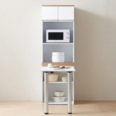 퍼니하우스 세븐 1800 식탁렌지대 주방수납장 선반장 키높이렌지대 광파오븐형, 오크