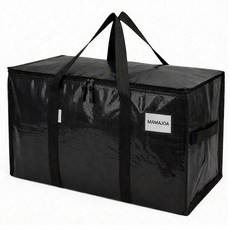 마마조아 오래쓰는 이사가방 이불가방 옷정리 수납함, 1개, 블랙