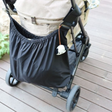 유모차 정리 가방 다용도 휴대용 베이비 유모차 수납 가방 외출용 기저귀 보조, 아이보리