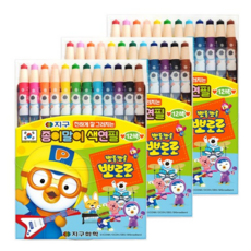 뽀로로 축지식 지구 색연필, 12p, 3개