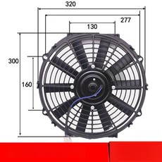 차량용 환풍기 차량 공기순환 휴대용 자동차 쿨러 배기, 24V 12인치 연기 팬, 기본 모델명/품번