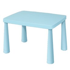 IKEA 兒童學習桌椅組 高度可調節 環保安全 穩固耐用 淺藍色, 單桌子 淺藍, 淺藍