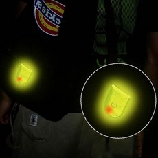 마그네틱 LED 반사 클립 사이클 자전거 야간 안전 램프, 1개, 레드