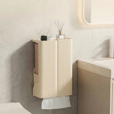 픽코어 벽부착 휴지 케이스 티슈흡착보관함 대용량 티슈함, 1개