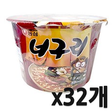 너구리 큰사발면 111g, 32개