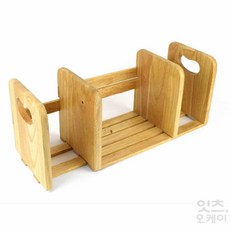 2ndok 원목 책꽂이 유아책꽂이, 고무나무