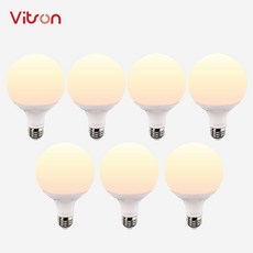 비츠온 LED 전구 볼구 롱타입 G95 12W, 전구색, 7개