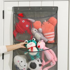 문걸이 인형 정리함 장난감수납함, 그레이 2단