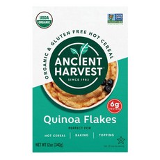 Ancient Harvest 퀴노아 플레이크 유기농 및 글루텐 프리 355ml(12온스), Ancient Harvest 퀴노아 플레이크, 유기농, 1개