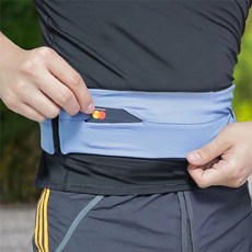 스포츠 3포켓 허리 런닝 벨트 헬스 레이스 벨트, M, 옐로우