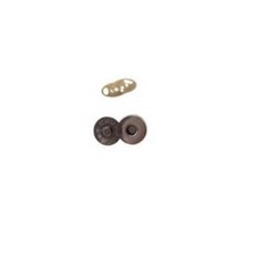 가방 의류 부자재 핀자석단추 14mm, Black Nickel(흑니켈), 10개
