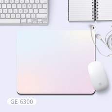 DFMEI 純色鼠標墊女生護手腕墊辦公學生漸變筆記本電腦鍵盤墊, 1個, GE-6300 糖果色漸變♜✦:2mm-260x210mm♜✦