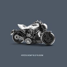 합금 오토바이 모형 레이싱 자동차 장난감 선물, 1개, 화이트