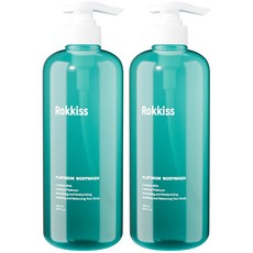 록키스 플래티늄 약산성 바디워시, 1L, 2개