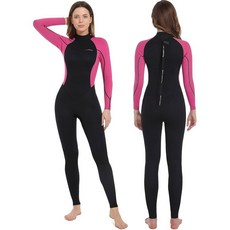 남녀용 다크 잠수복 찬물용 남성/여성용 다이빙 서핑 스노클링 카약 수상 스포츠용 3/2MM, Women Rose d 3/2mm, Small, 1개