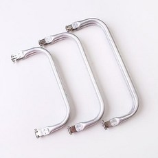 짱패브릭 알루미늄휠 가방휠프레임 파우치휠프레임 만두클러치, 21cm, 1개