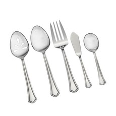팔츠그라프 스테인리스 스틸 스캘럽트 팁 플랫웨어 양식커트러리 11종 세트, Place Setting 8개입 + Hostess Set, Silver, 1개