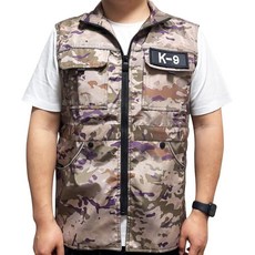 La La Pet 카모플라주 강아지 트레이너 조끼 멀티 포켓 조절 가능한 허리 드로스트링 애완동물 훈련 재킷 핸들러 의류 소형 중형 및 대형견용 야외 활동 XXXL