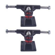 1쌍 스케이트보드 휠 브래킷 하드웨어 브래킷 브리지 베이스 스케이트보드 트럭, black, 1개