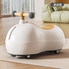 兒童扭扭車 花生滑行車, 白色, 無音樂無彩盒, 1個