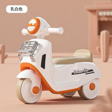 兒童三輪滑行車學步車 黃色帶音樂, 白色帶音樂, 1個