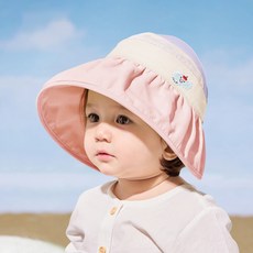 寶寶帽子夏季薄款空頂帽防曬帽遮陽帽兒童男童女童太陽帽大帽檐韓