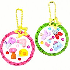 뚝딱 공구 놀이 키링 4인용 소형 도구 장난감 소품 쇠고리 모형, 본상품