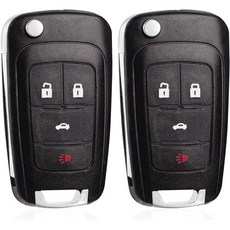5버튼 플립 키 포브 키리스 엔트리 리모컨 교체용 쉐보레 카마로 말리부 소닉 이쿼녹스 임팔라 크루즈 GMC 텐레인 부크 알루어 라크로스 리갈 베라노 앙코르 OHT01060512, 4Bt OHT01060512