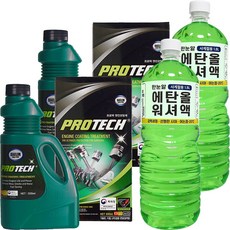 대림기업 프로텍 엔진코팅제 500ml 2개+워셔액 2개, 공용, 1개