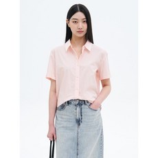 매장정품 에잇세컨즈 8SECONDS 베이직 코튼 반소매 셔츠 라이트 핑크 355465LY7Y 206437